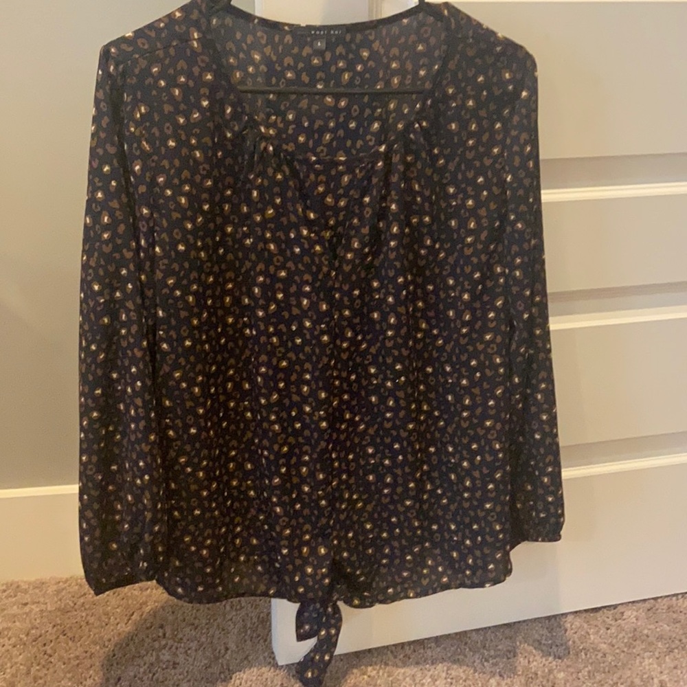West Kei navy women’s blouse size L